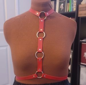 Simple Red Fashion Harness